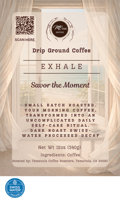 Exhale: Smooth Swiss Water Decaf Espresso