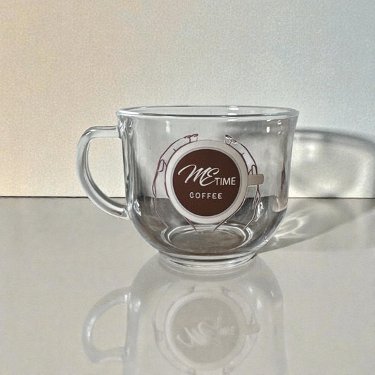 Me Time Coffee Clear Glass Coffee Mug